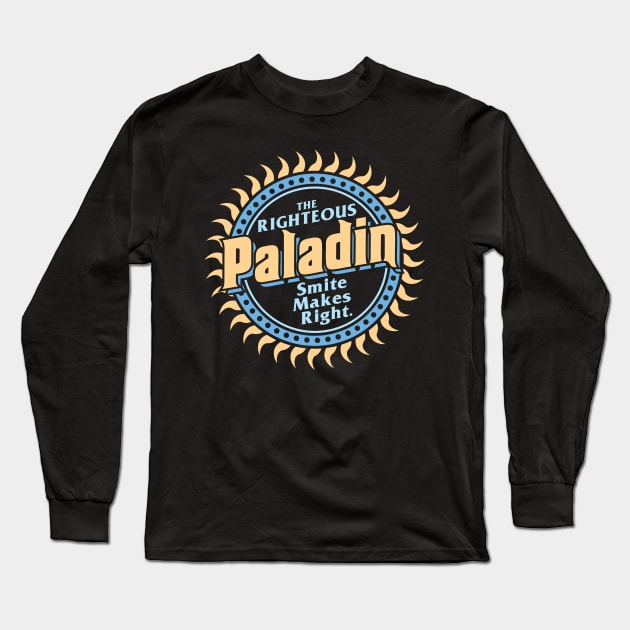 Dungeons & Dragons Paladin Class Long Sleeve T-Shirt by Natural 20 Shirts